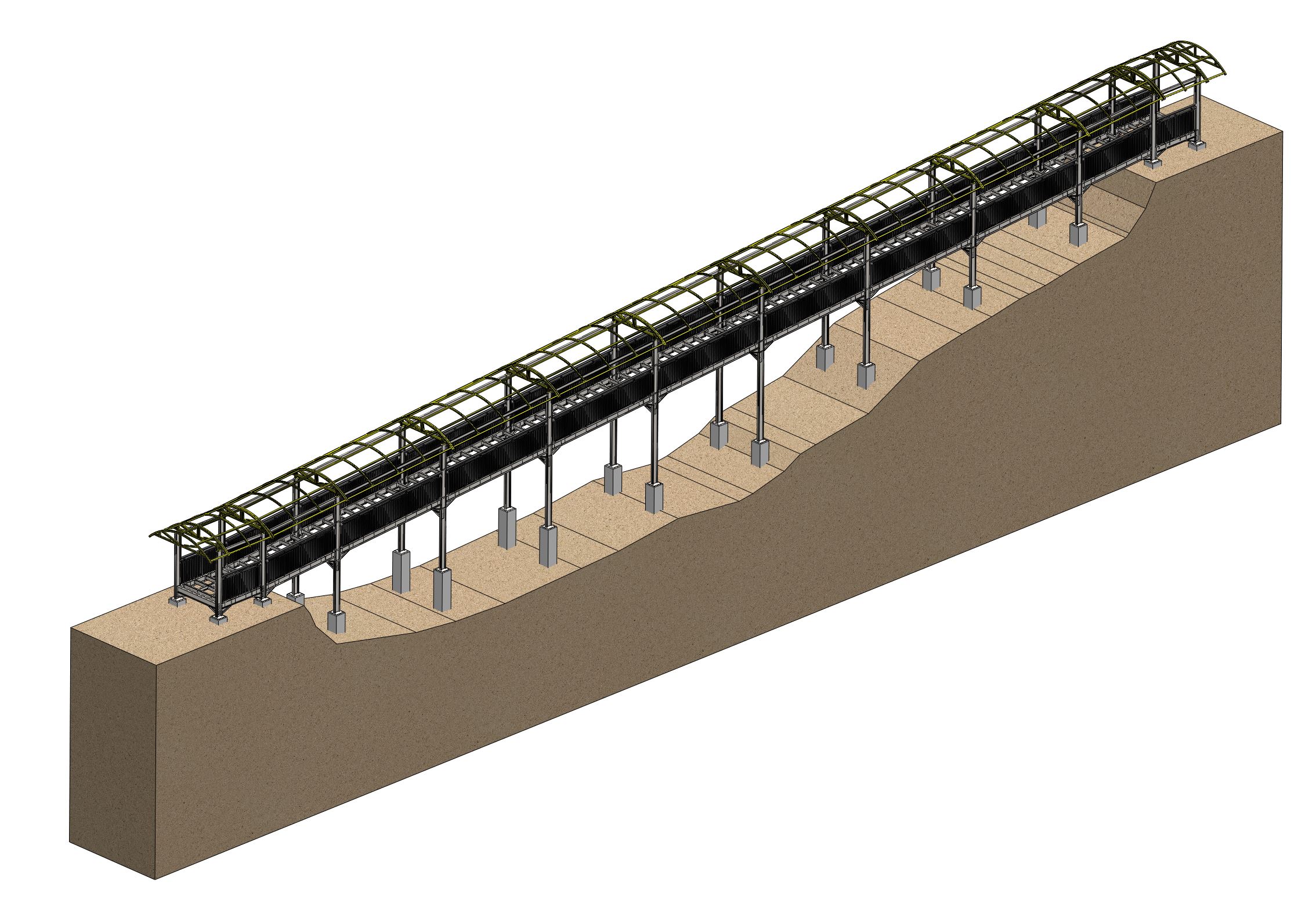 钢结构桥梁55米x2.4米